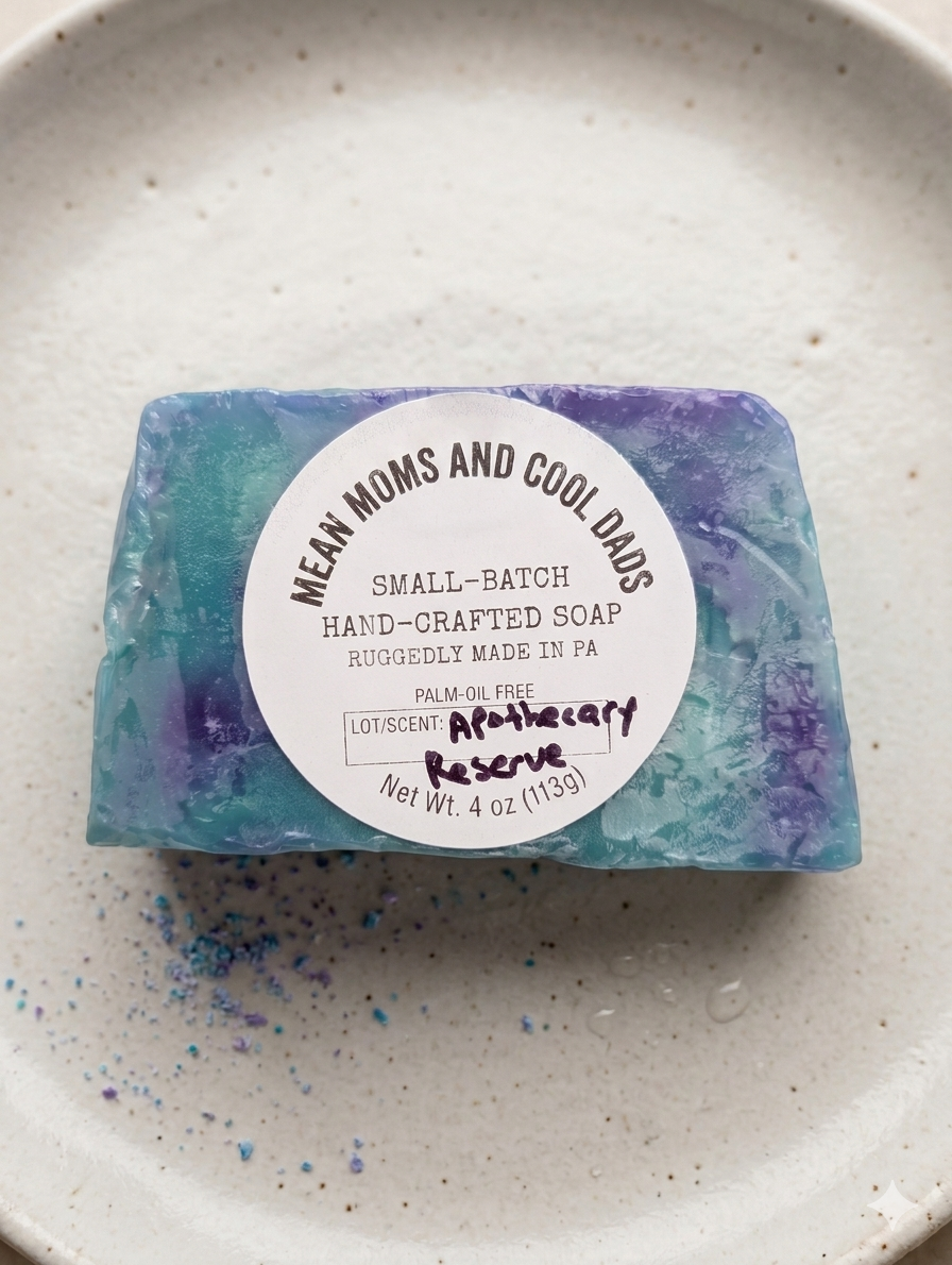 Apothecary Reserve Bar Soap - Hemp Seed Oil - Cedarwood, Smoked Cognac, and Patchouli
